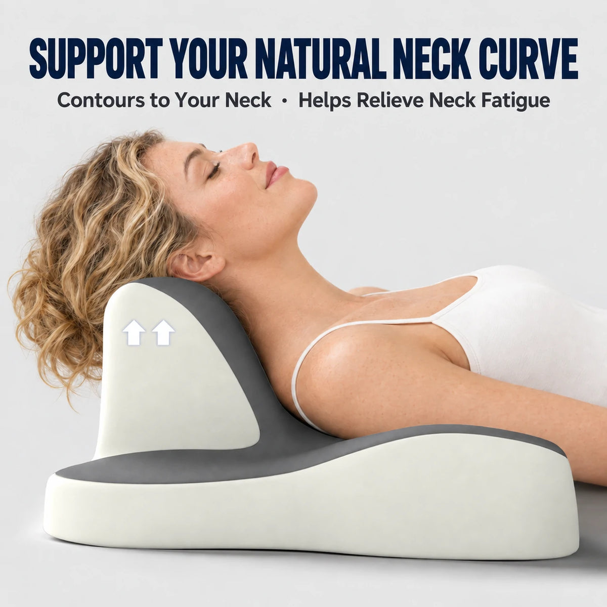 Memory foam wedge pillow used for leg elevation on bed