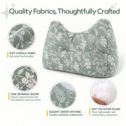 Oversized Chenille Lumbar Support Pillow