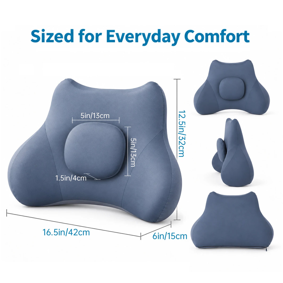 Lumbar Support Pillow for Office Chair, Memory Foam