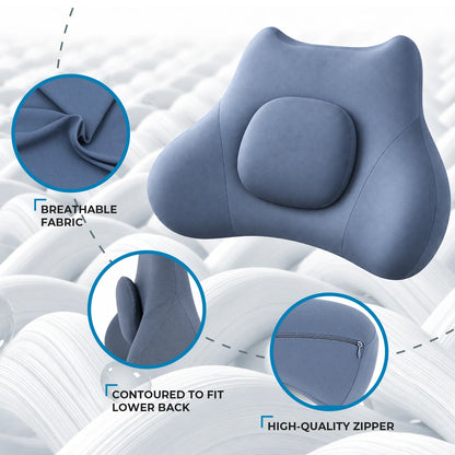 Lumbar Support Pillow for Office Chair, Memory Foam