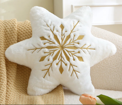 Prevalucent Snowflake Decorative Throw Pillow for Couch, Bedroom & Holiday Décor