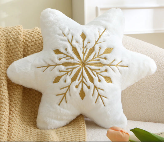 Prevalucent Snowflake Decorative Throw Pillow for Couch, Bedroom & Holiday Décor